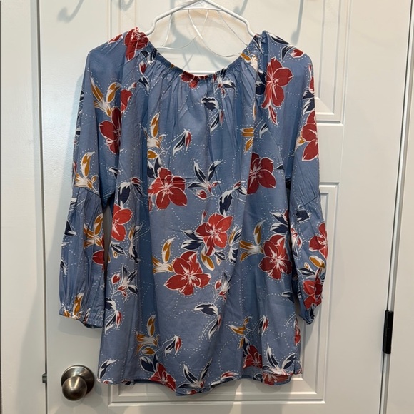 NY Collection Ruffled Blouse - Picture 4 of 4